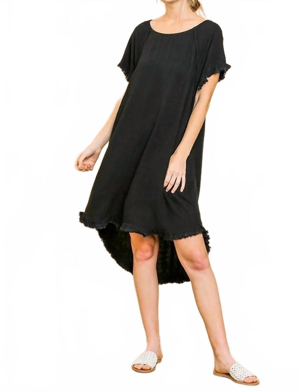 NEW UMGEE andrea hi low dress in black